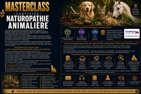Formation en Naturopathie Animalière certifiée Qualiopi