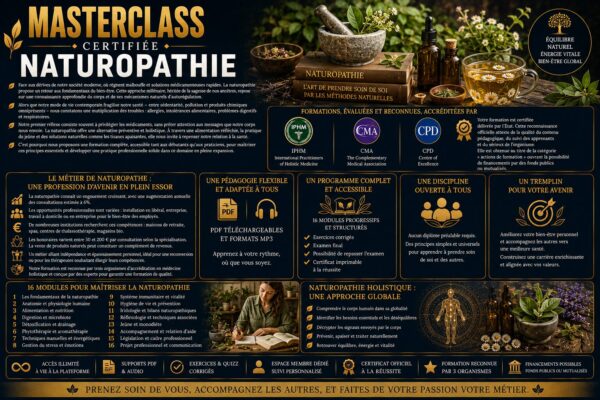 Devenez Naturopathe certifié